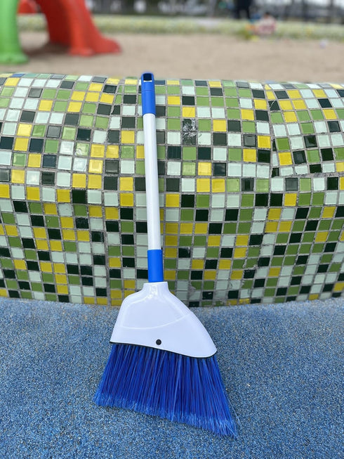Small Broom - Indoor or Outdoor Portable Broom with Adjustable Handle, Cleaning Little Helper for Housekeeping, Office, Working Desk, and Pet Nest...