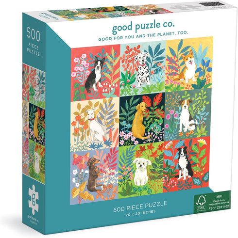 Good Puzzle Co. Dogs and Flowers...