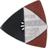 Triangular Oscillating Multi Tool Sanding Pads 3-1/8 Inch 80mm Assorted Grit 60/80/100/120/240 Grits Pack of 55 Pcs No.XG5501...