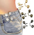 Upgraded Pant Waist Tightener with Comfortable Low Inside Bulge, 8 Set 4 Colors Jeans Button Tightener, Button Adjuster Button Pins for Jeans, Adj...