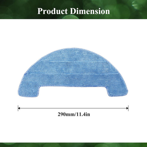 Smilefil 4pcs Replacement Mop Cloths Compatible with Coredy R750, R500, R550(R500+), R580, G800, G850 Robot Vacuum Cleaner Parts Accessories, Mode...