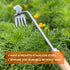 SHANFEEK Grass Hoe Weed Puller Weeding Artifact Uprooting Weeding Tool for Garden Hand Tool High-Strength Steel with Solid Wood Handle (Brown)...