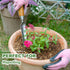 Seeding Widger, Stainless Steel Garden Planting Trowel for Repotting, Long and Narrow Widger for Weeding from Tight Areas, Hand Transplanter with ...