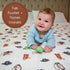 Swaddle Blanket | 100% Muslin Cotton | Gender Neutral Newborn and Baby Nursery Essentials for Girls and Boys, Registry | Cowboy Boot Print...
