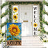 4TH Emotion Summer Sunflower Garden Flag 12x18 Double Sided for Outside, Spring Welcome Bumble Bee Small Burlap Yard Flag for Outdoor Holiday Deco...