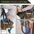 TRSMIMA Safety Tether Lanyard Tool - 2 pack Fall Protection Retractable Lanyard with Single Aluminum Screw Lock Carabiner Metal Buckle Adjustable ...