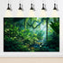 Aquarium Background Fantasy Jungle Plants Waterfall Background Tropical Rainforest Terrarium Background Stream Sunlight Green Leaves Reptile Habit...