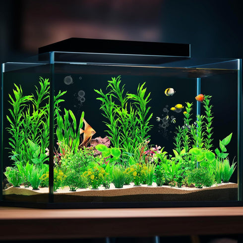 30pcs Fish Tank Accessories Aquarium Decorations Green Plants, Green Fish Tank Decorations Plant, Fish Tank Decor, Aquarium Decor Plastic Plants...