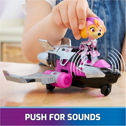 Paw Patrol: The Mighty Movie, Airplane Toy with Skye Mighty Pups Action Figure, Lights and Sounds, Kids Toys for Boys & Girls 3+...