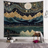 Tapzen Mountain Forest Tapestry Boho Landscape Moon Stars Tapestry for Bedroom Aesthetic Nature Tapestry Wall Hanging Trees Wall Tapestry for Bedr...