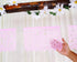 Mexican Banner Flags Light Pink Papel Picado Over 60 feet Long, Pastel Pink tissue PAPER garland decorations for all occasions, Weddings, Quincean...