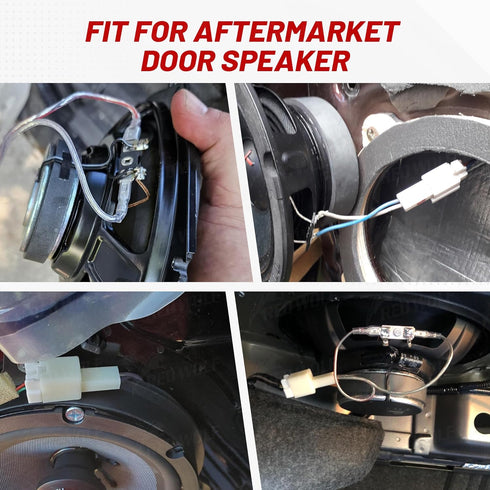 RED WOLF Car Door Speaker Wiring Harness Adapter Connector Plug Compatible with Nissan sentra Altima Rogue 2004-2019, Infiniti 2006-2018 Model 4PC...