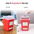 All New Alcedo Sharps Container for Home Use and Professional 1 Quart Plus (3-Pack), Biohazard Needle and Syringe Disposal, Small Portable Contain...