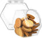 DilaBee 2-Pack Plastic Cookie Jar 1.5 Gallon (197oz) - Large Cookie Jar, Hexagon Candy Dish with Lid for Kitchen, Candy Bowl for Office - Sugar an...