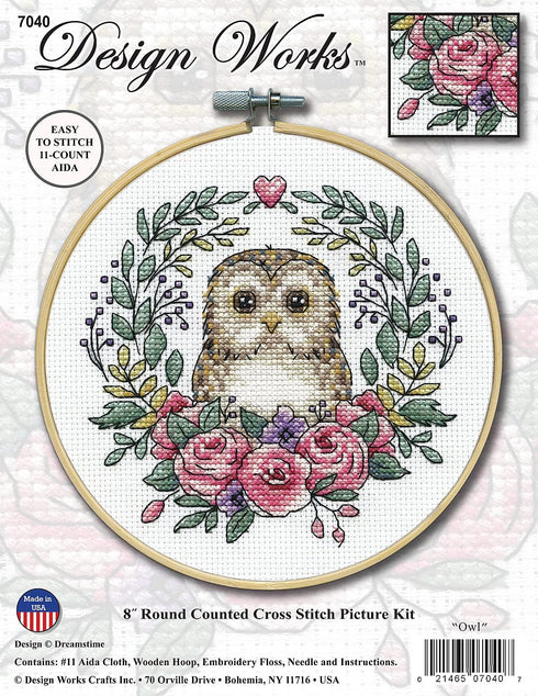 Design Works Crafts Janlynn Counted Cross Stitch Kit, Owl...