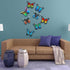 8 Pieces Metal Butterfly Wall Art Decor, 3D Butterfly Hanging Wall Decor Sculpture for Balcony Patio Living Room Garden Outdoor Fence Decoration (...