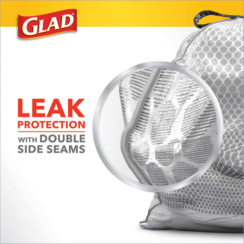 Glad Trash Bags, ForceFlex Tall Kitchen Drawstring Garbage Bags, Fresh Clean, 13 Gal, 40 Ct (Package May Vary)...