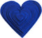 Playfully Ever After 1 to 6 inch Multi-Size Pack Stiff Felt Hearts 18pc (Blue)...