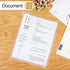 KTRIO Zipper Binder Pocket Letter Size 12 Pack, 3 Holes Zipper Binder Folder for 3 Ring Binder Insert, Clear PVC Loose Leaf Pouch 8-1/2"x 11 Docum...