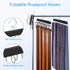 Belt Hanger for Closet Max 42 Belts, Sturdy Wood Belt Rack Closet Accessories with 14 Hooks Belt Organizer for Closet Organizers and Storage -Blac...