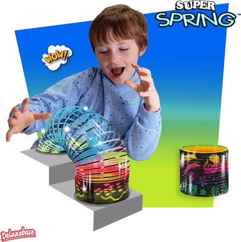 Super Spring - Ocean from Deluxebase. 2.5 Inch Sealife Rainbow Spring Toy. Sealife Slinky Toy and Rainbow Fidget Toy. Great Educational Toys, Gift...