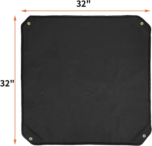 Qualward Air Conditioner Covers for Outside Units, AC Cover for Outdoor Central Unit Top Heavy Duty Water-Resistant Fits Up to 32 x 32 Inch, Black...