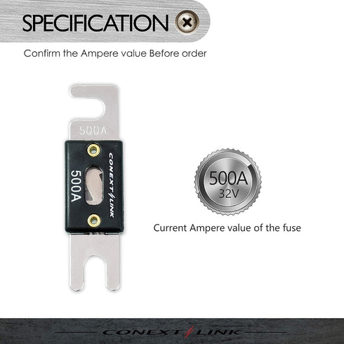 Conext Link ANL500-5 Nickel 500 Amp ANL Fuse 5 Pack ?14026?...