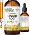 Ginger Liquid Extract - Organic Ginger Root Drops - Ginger Supplements for Digestive Support - Vegan, Alcohol Free Tincture - 2 fl oz...