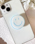 Smile Mobile Phone Grip, Simple Solid Color Mobile Phone Holder, Mobile Phone Decoration, Folding Elastic Base, Smile Every Day...