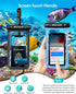 Hiearcool Waterproof Phone Pouch, Waterproof Beach Bag Compatible for iPhone 15 14 13 12 Pro Max, IPX8 Cellphone Travel Essentials for Beach -Blac...