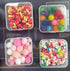 40 Pack 6.5 cm Small Clear Storage Box,Clear Plastic Beads Storage Containers Box with Hinged Lid for Small Items and Craft Projects...