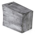 BTY Farmhouse Wooden Trash Can, Small Square Wastebasket Garbage Container Bin Holder, Rustic Torched Home Kitchen Office Trash Cans with Handle f...