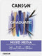 Canson Graduate Mixed Media Pad, Foldover, 9x12 inch, 20 Sheets | Artist Paper for Adults and Students - Watercolors, Mixed Media, Markers and Art...