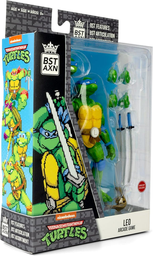 The Loyal Subjects Teenage Mutant Ninja Turtles BST AXN Action Figure NES 8-Bit Leonardo Exclusive 13 cm, BATMNTLEOBW04, Multicoloured...