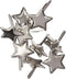 CREATIVE IMPRESSIONS Metal Paper Fasteners 50/Pkg, Silver-Stars...