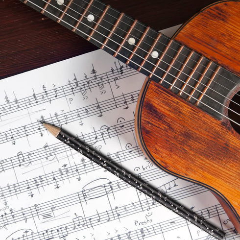 Chinco Music Pencils Music Note Pencil Music Pencils for Students Bulk Round Fun Pencils Woodcase with Eraser for Students Kids Party Favors Class...