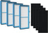 Nispira AER1 Filter Replacement for Holmes Air Purifier HAPF30AT HAP242-NUC Total Air 4 HEPA 4 Carbon Booster, Remove Odor Smoke VOCs 1.2 x 10 x 4...