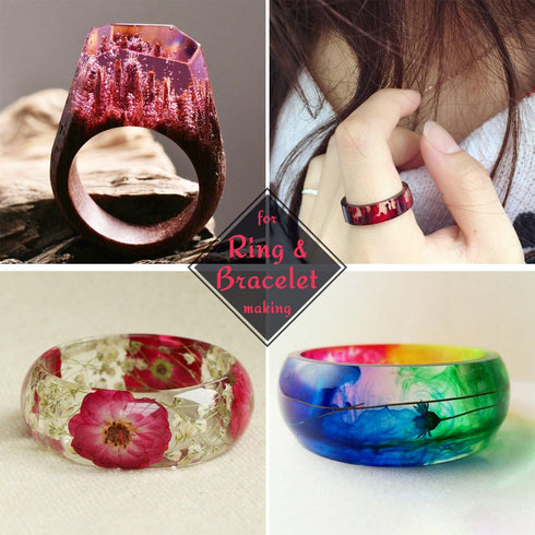 UV Resin - 200g Hard Type Crystal Clear Glue for Jewelry Making, DIY Crafts, Resin Mold, Pendants & Casting - Ultraviolet Curing Epoxy, Transparen...