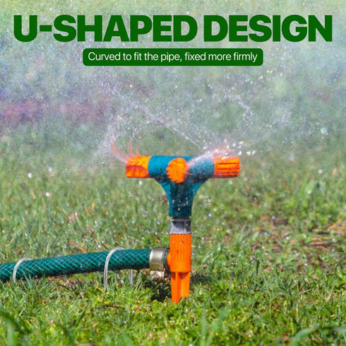 U Shape Garden Stakes 50 Packs 4 Inch 11 Gauge Irrigation Tubing Stakes, Heavy Duty Galvanized Landscape Staples for Tube, Lawns, Landscape Fabric...