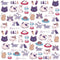 OIIKI 225 PCS Cat Scrapbook Stickers, Mini Size Laptop Stickers Decals, DIY Decoration Stickers for Scrapbook, Laptop, Travel Case, Calendars (5 P...