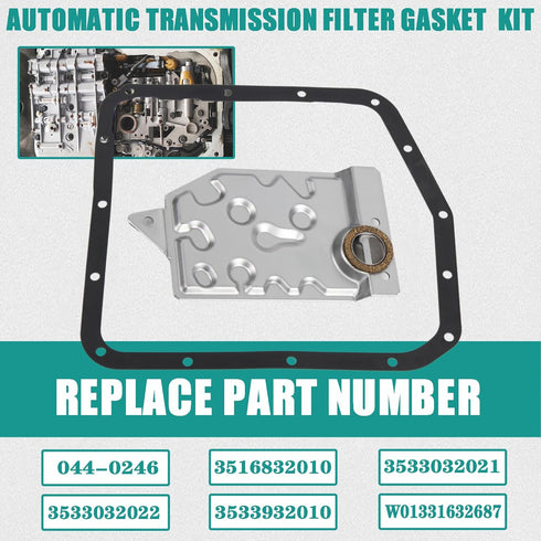 Automatic Transmission Filter Kit Compatible with 1986-2001 Toyota Camry 1999-2001 Toyota Solara 1986-1989 1994-1999 Toyota Celica Replaces# 044-0...