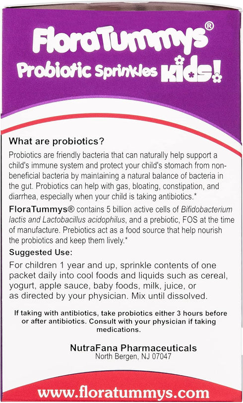 Probiotics for Kids: 30 Taste-Free Powder Packets, Free of Food Allergens, Non-Dairy, Gluten Free, Sugar Free, Non-GMO, Vegan...