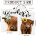 2 Pack Highland Cow Garden Flag, Spring Summer Welcome Sunflower Cow Garden Flag, 12 x 18 Inch Double Sided Vertical Burlap Floral Cow Farmhouse F...