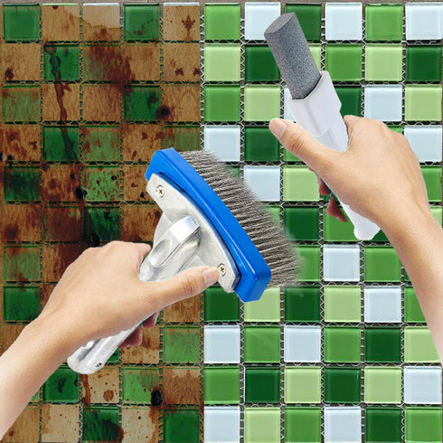 Pool Cleaning Kit for Concrete and Gunite Pools, Includes (1 Pumice Stone), (1 Stainless Steel Brush)...