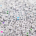 1120Pcs Square Acrylic 6x6mm Alphabet A-Z Letters Beads with Numbers Colorful Hearts Cube Beads for Phone Lanyard Bracelets Necklaces(White-1120-O...