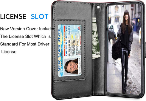 Tekcoo Wallet Case for Samsung Galaxy S20 Plus / S20+ Luxury PU Leather Cash Credit Card Slots Holder Carrying Folio Flip Cover [Detachable Magnet...