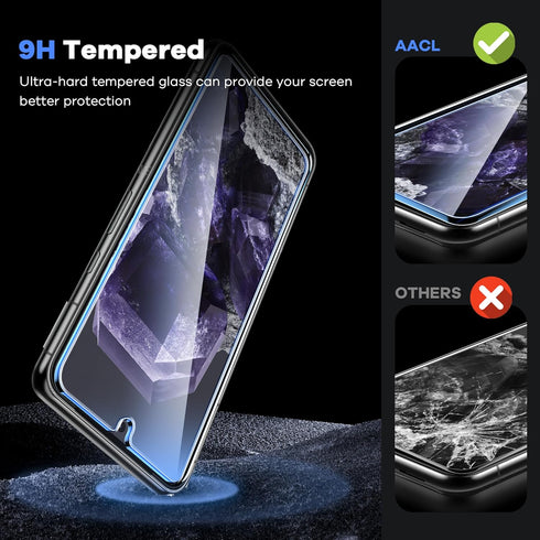 AACL 3-Pack for Google Pixel 8 Tempered Glass Screen Protector 9H Anti Scratch Bubble Free Pixel 8 Glass Screen Protector (6.2 inch) [Fingerprint ...