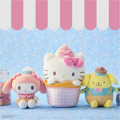 GUND Sanrio Hello Kitty and Friends Pompompurin Ice Cream Plush, Stuffed Animal for Ages 1 and Up, Yellow, 6”...