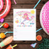 Your Main Event Prints Mermaid Unicorn Pool Party Birthday Invitations - Summer Pool Party Bash - Splash Pad, Water Park Invites - 20 Fill-In Unic...