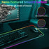 RGB Large Gaming Mouse Pad, 12 Light Modes, Computer Keyboard Mouse Pad, Oversize Anti-Slip Rubber Base Mouse Mat for Computer PC Games (31.5x11.8...